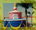 advertising inflatables - Big birthday cake shape cold-air inflatables